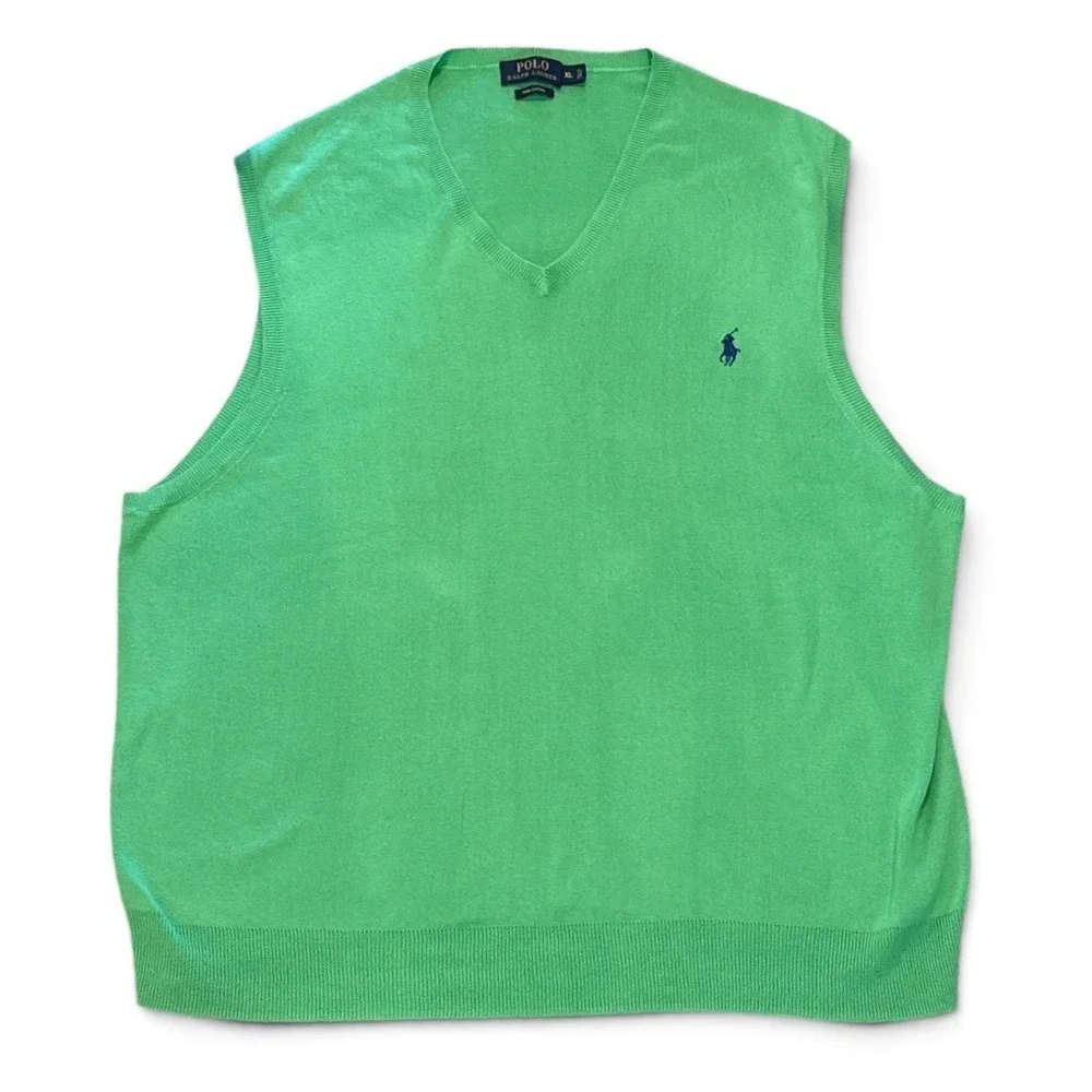 Polo Ralph Lauren Pima Cotton V-Neck Sweater Vest